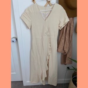 Roolee linen-blend maxi